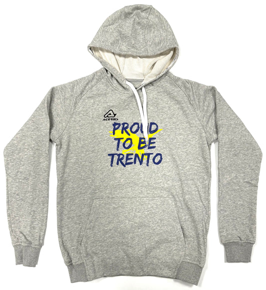 Felpa Grigia PROUD TO BE TRENTO