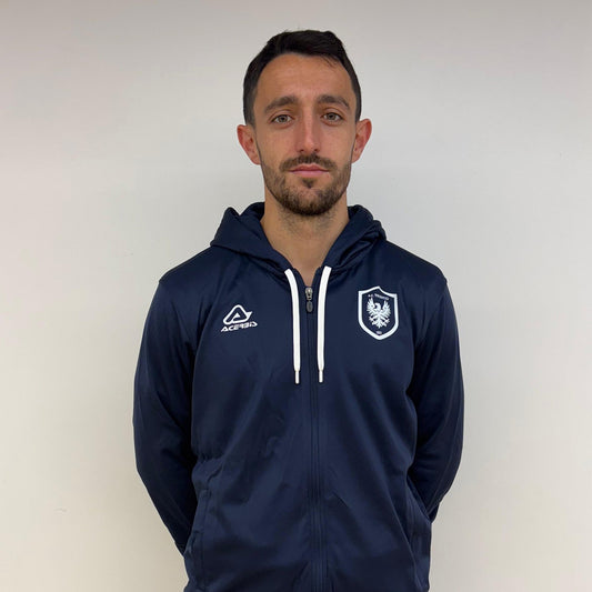 Felpa Blu con loghi Bianchi